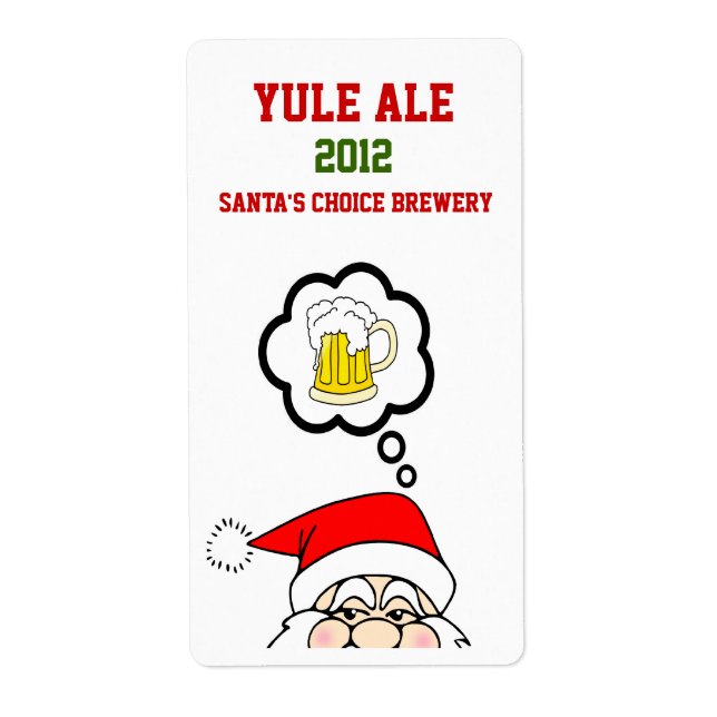 Fun Weihnachten Custom Beer Labels (Vorne)