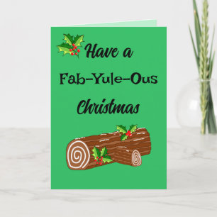 Fun Weihnachten Log Fantastische Weihnachtskarte Karte