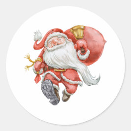 Fun Weihnachts-Sticker Runder Aufkleber