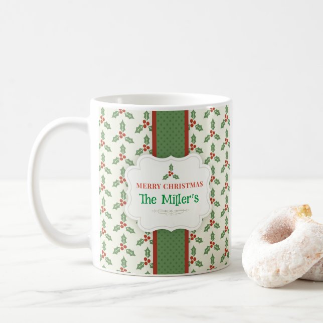 FUN! Weihnachts-Tasse - Personalisiert - Name hinz Kaffeetasse (Mit Donut)