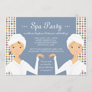 Fun Wellness-Center Girl Geburtstag Wellness-Cente Einladung