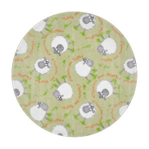 Fun Welsh Sheep, Wales Forever Cutting Board Schneidebrett