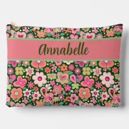 Fun Whimsical Blume großes Zubehör Zubehörtasche