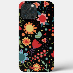 Fun Whimsical Niedlich farbenfrohe Blumenmuster Case-Mate iPhone Hülle