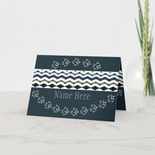 Fun Whimsy Künstlerisch Paper Karte (Vorderseite)