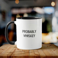 Fun Whiskey Scotch Bourbon Drinker Coole Typografi