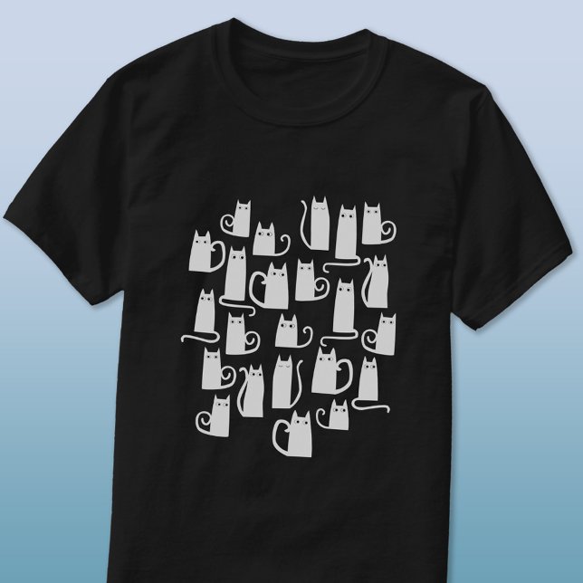 Fun White Cats T-Shirt (White cats fun animal lover t-shirt)