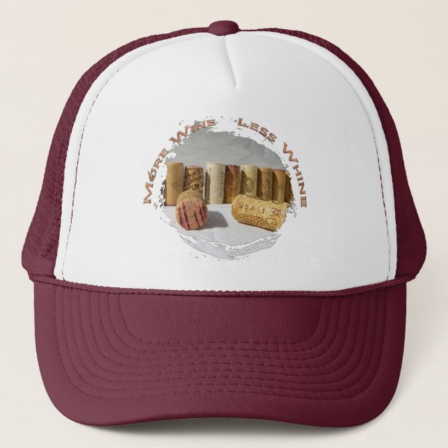 Fun Wine Lovers Hat! Truckerkappe (Vorderseite)