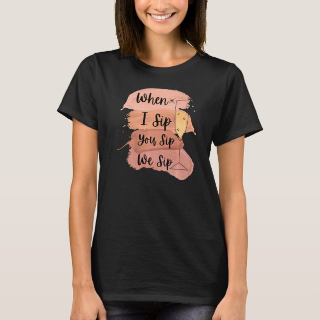 Fun Wine Party Bachelorette Mädchen T-Shirt (Vorderseite)