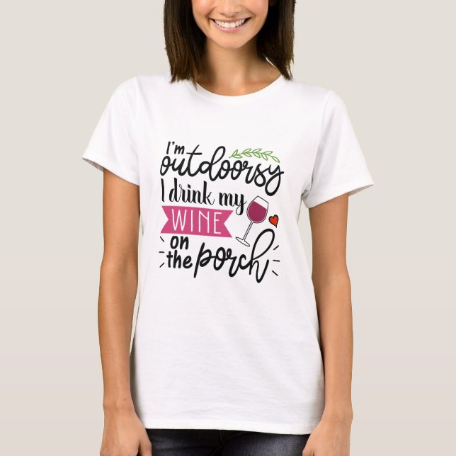 Fun Wine T - Shirt (Vorderseite)