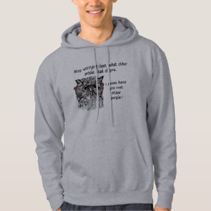 Fun Wise Owl hört auf, Zitat Tierisches Spaß anzuf Hoodie