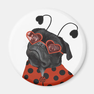 Fun Wordplay Kleine Liebe Mops Magnet
