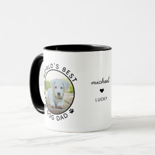 Fun World's Best Dog Vater Personalisiert Name Fot Tasse