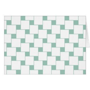 Fun Woven Squares Minze Green