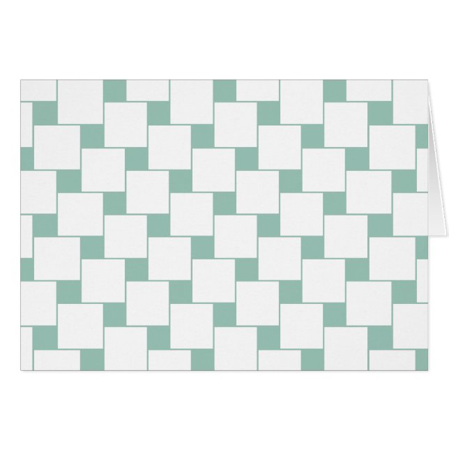 Fun Woven Squares Minze Green (Vorderseite (Horizontal))
