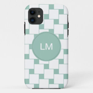 Fun Woven Squares Minze Green Case-Mate iPhone Hülle