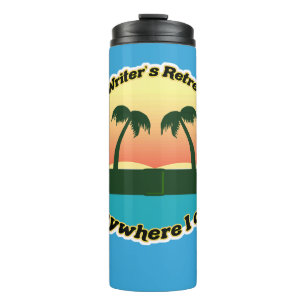 Fun Writers Retreat Epic Author Lifestyle Logo Thermosbecher