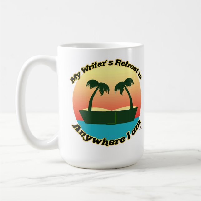 Fun Writers Retreat Funny Author Tourist Design Kaffeetasse (Links)