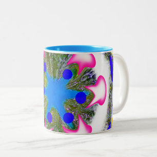 Fun Xmas dekorierte Kunst Zweifarbige Tasse