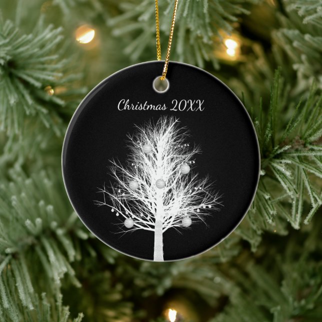 Fun Xray Weihnachtsbaum "Christmas 20xx" Keramik Ornament (Baum)