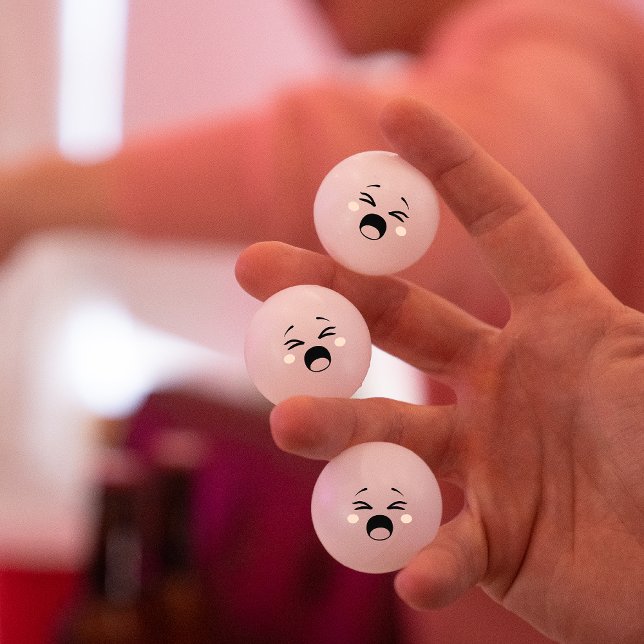 Fun Yawning Süsse Face Ping Pong Ball Tischtennisball (Von Creator hochgeladen)