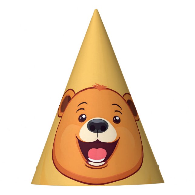 Fun Zebra Face Safari Zoo Wilder Dschungel Geburts Partyhütchen (Vorderseite)