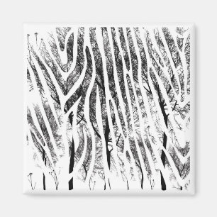 Fun Zebra Print Magnet