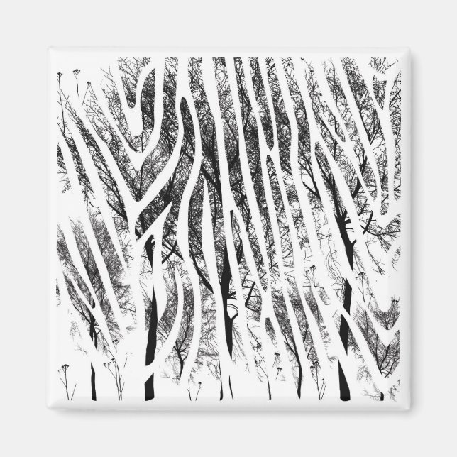 Fun Zebra Print Magnet (Vorne)
