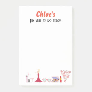 Fun Zeug zu tun heute /bearbeitbarer Text Post-it Klebezettel