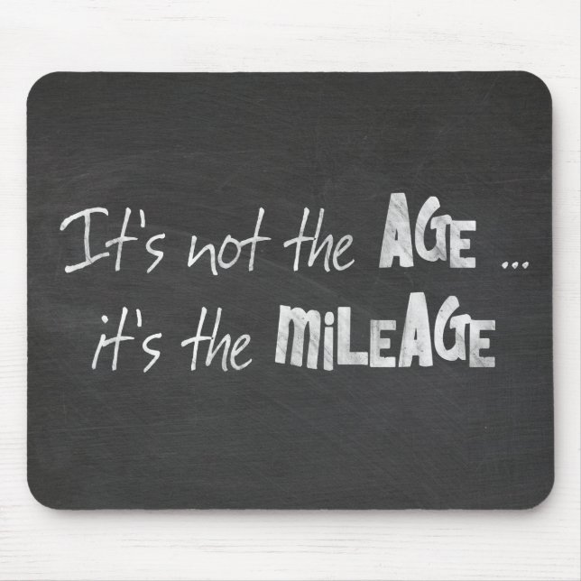 Fun Zitat auf der schwarzen Tafel Mousepad (Vorne)