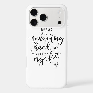 Fun Zitat Dog Person Wine Lover Handlettern