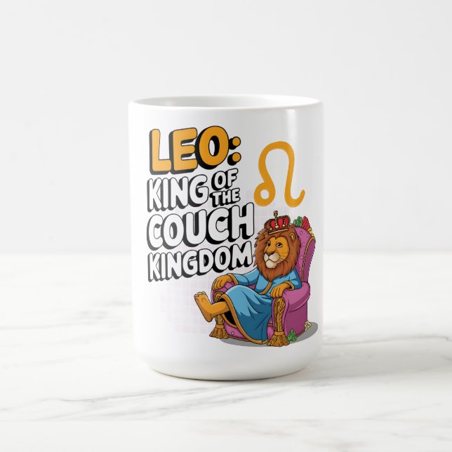 Fun Zodiac Leo Design Kaffeetasse (Mittel)