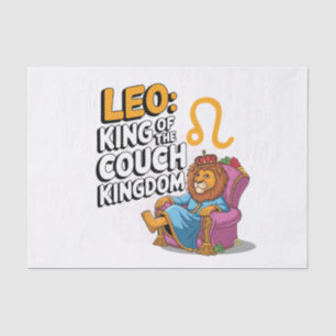 Fun Zodiac Leo Design Seidenpapier