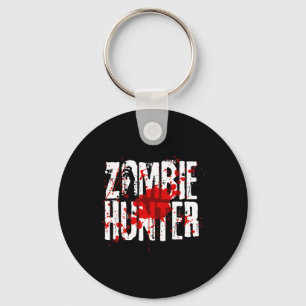 Fun Zombie Hunter Design für Jungs Mädchen Hallowe Schlüsselanhänger
