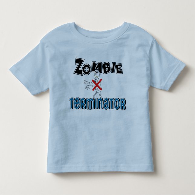 Fun Zombie Terminator Kids Kleinkind T-shirt (Vorderseite)