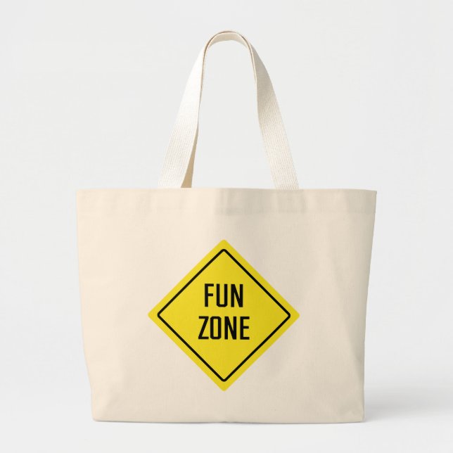 Fun Zone Jumbo Tote Bag Stoffbeutel (Vorne)
