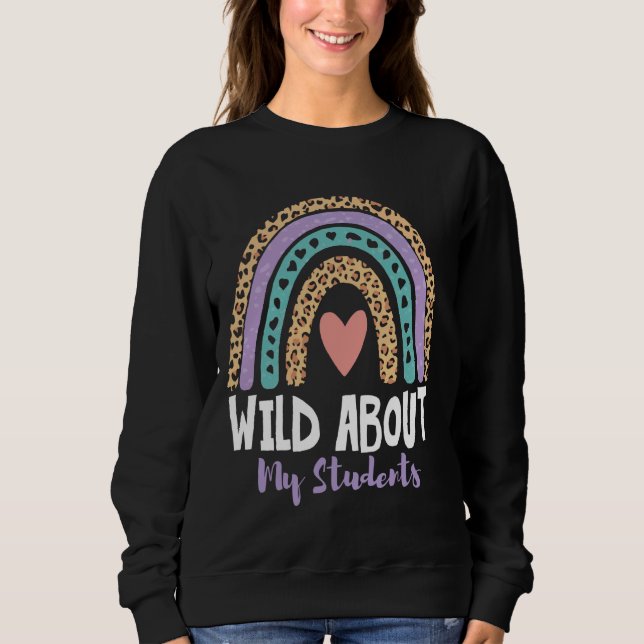Fun Zoo Animal Teacher Wild über meine Schüler zur Sweatshirt (Vorderseite)