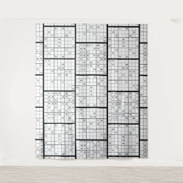 Fun ZOOM Virtual Meeting SUDOKU Hintergrund Wandteppich