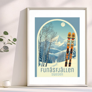 Funäsfjällen Härjedalen Schweden Skigebiet Poster