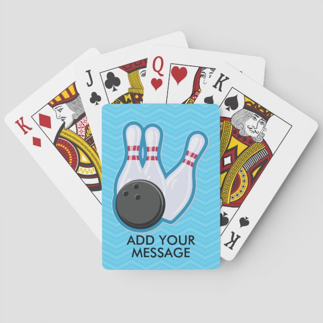 FunBowling Ball und Button-Spielkarten Spielkarten (Rückseite)