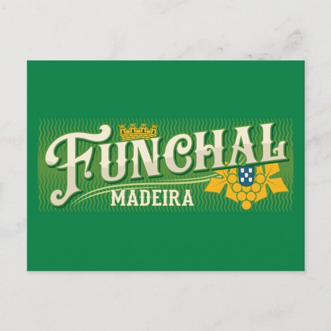 Funchal Madeira Postkarte (Vorderseite)