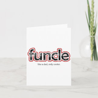 Funcle Definition Funny Joke Geschenk für Onkel Karte