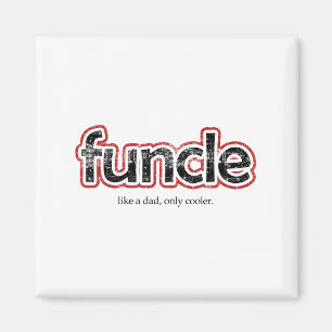 Funcle Definition Funny Joke Geschenk für Onkel Magnet