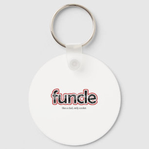 Funcle Definition Funny Joke Geschenk für Onkel Schlüsselanhänger