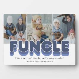 Funcle Funny Cool Uncle Foto Fotoplatte