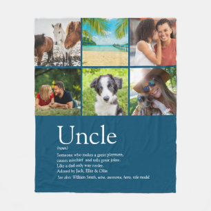 Funcle Onkel Definition Lustig Blau 6 Foto Fleecedecke
