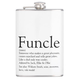 Funcle Onkel Lustige moderne Definition Sprüche Flachmann