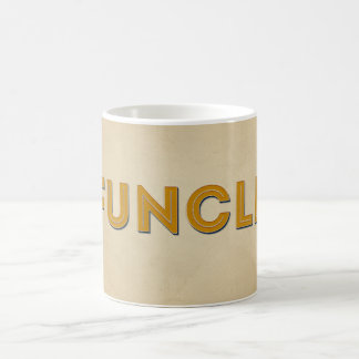 Funcle Retro inspirierte Typografie Kaffeetasse