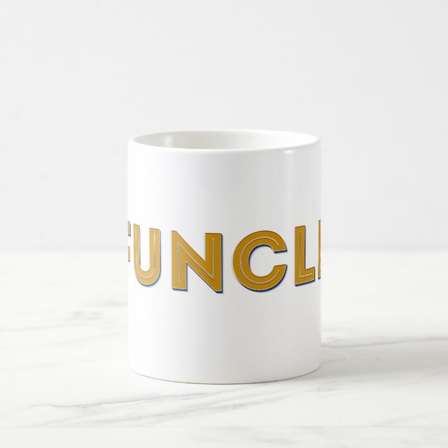 Funcle Retro inspirierte Typografie Tasse (Mittel)
