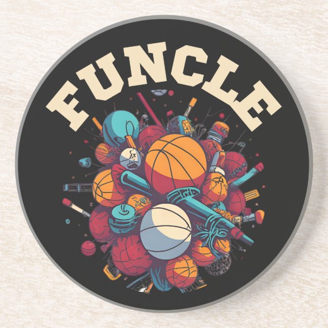FUNCLE - The Fun Uncle Sports Equipment Whirlwind Getränkeuntersetzer (Vorne)